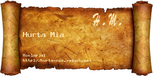 Hurta Mia névjegykártya